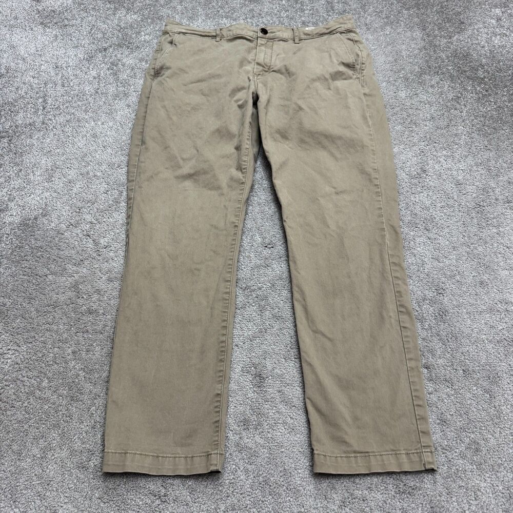 Flint and Tinder Athletic Tapered Chino Pants Mens 36x30 Khaki Beige Stretch